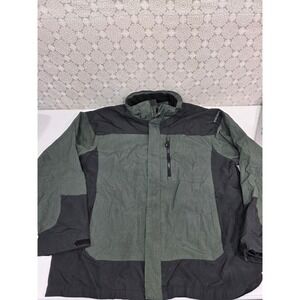 WEATHERPROOF 32 Degrees XL/EG Performance Hydro Tech Green Black  Jacket NO HOOD